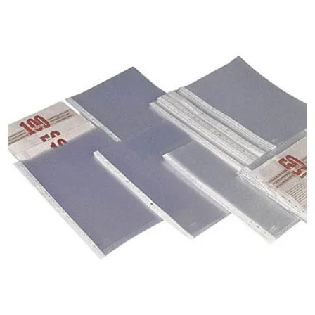 GRAFOPLAS Pack de 10 Fundas A4 Multitaladro Piel de Naranja Extra